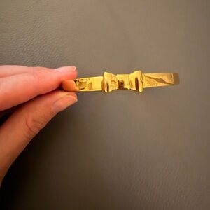 Kate Spade Gold Bangle with bow